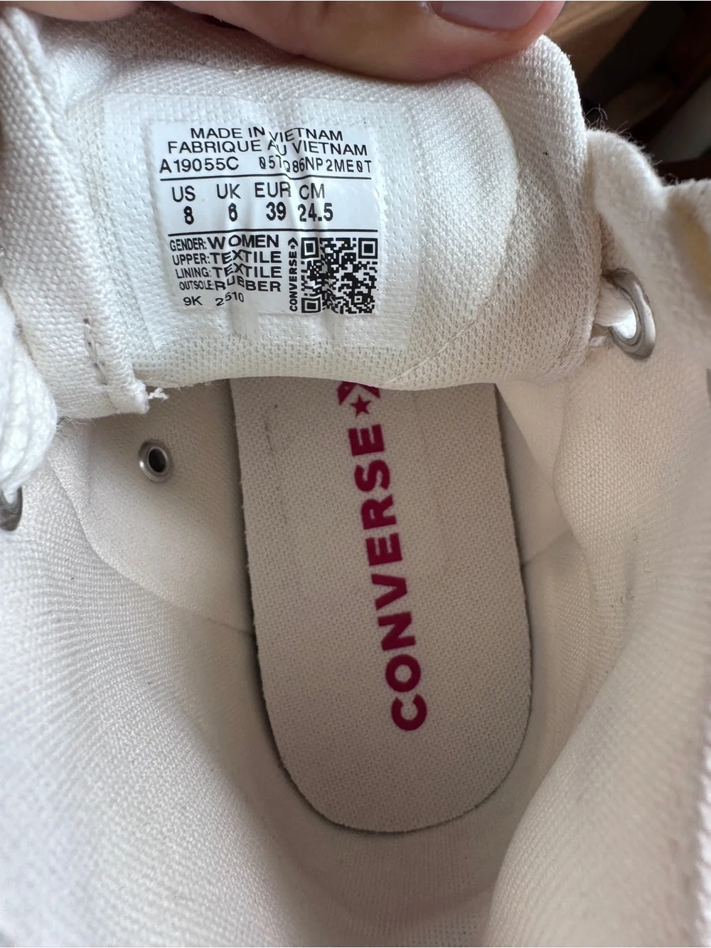 Converse white Hearts high top sneakers - Picture 9 of 11